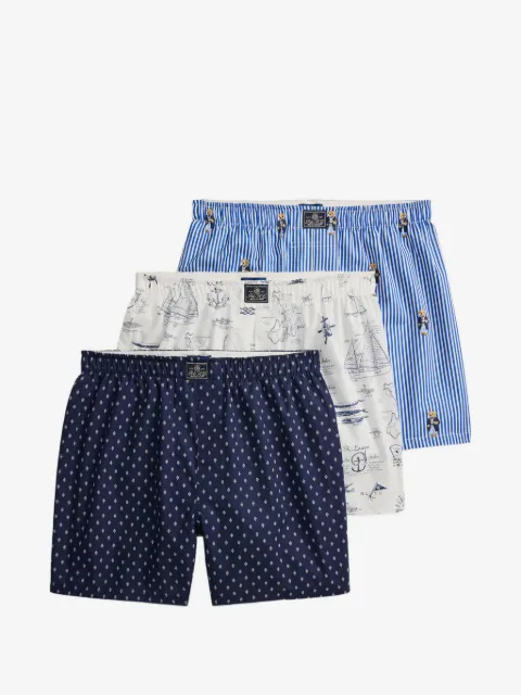 Polo Ralph Lauren set de tres bóxeres con motivo Polo Bear