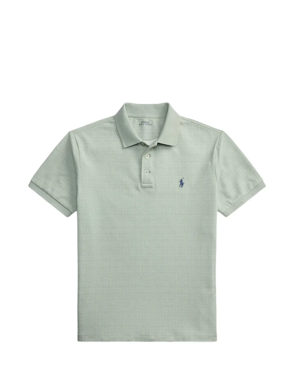 Polo Ralph Lauren Glen-Check Poloshirt mit Logo-Stickerei - Grün