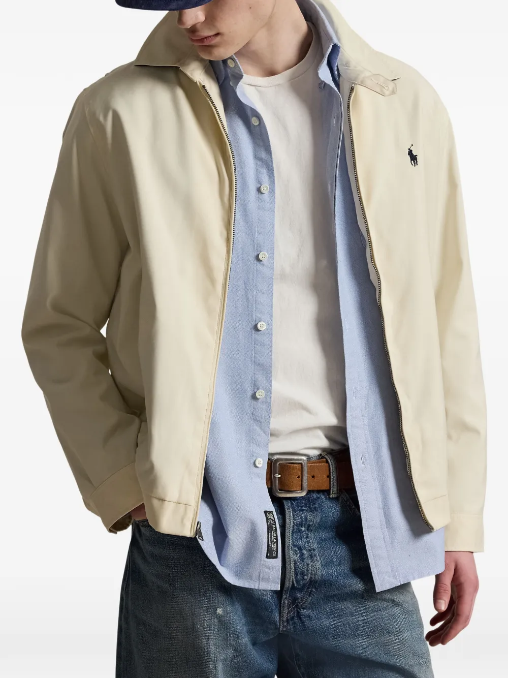 Polo Ralph Lauren embroidered-logo zip-up Ligthweight Jacket