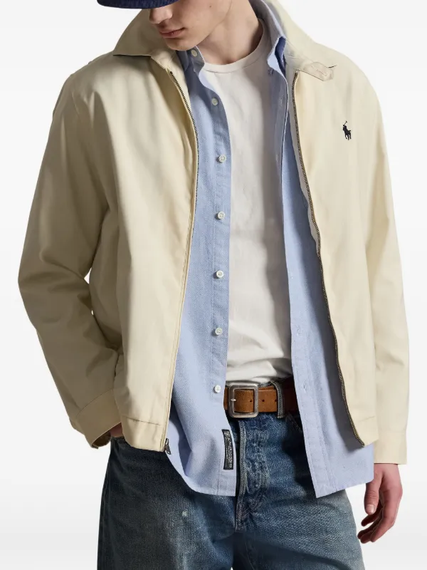 Polo Ralph Lauren embroidered-logo zip-up Ligthweight Jacket