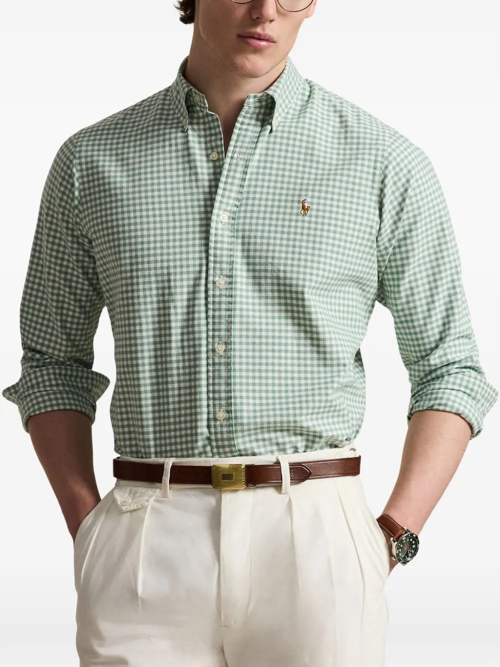 Polo Ralph Lauren Overhemd met gingham ruit Groen