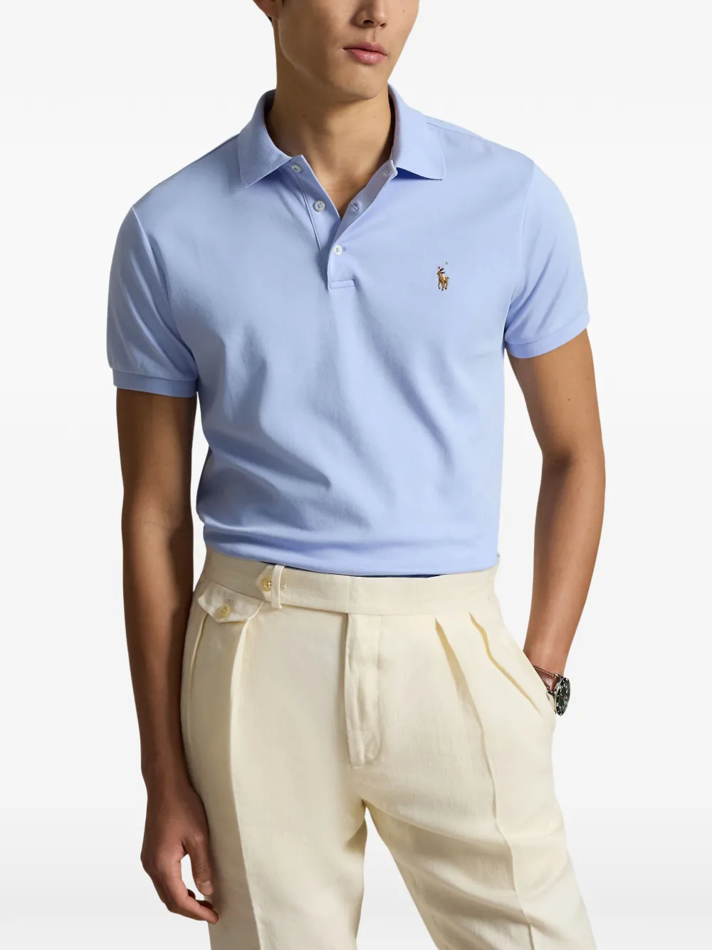 Polo Ralph Lauren Poloshirt met geborduurd logo Blauw