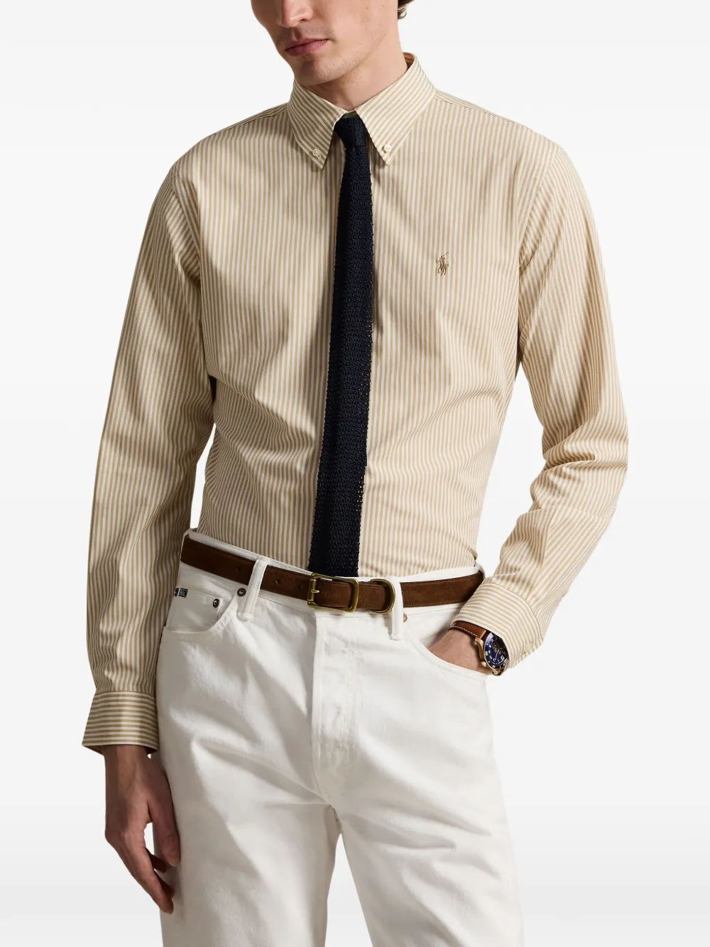 Polo Ralph Lauren striped button-down shirt - Nude