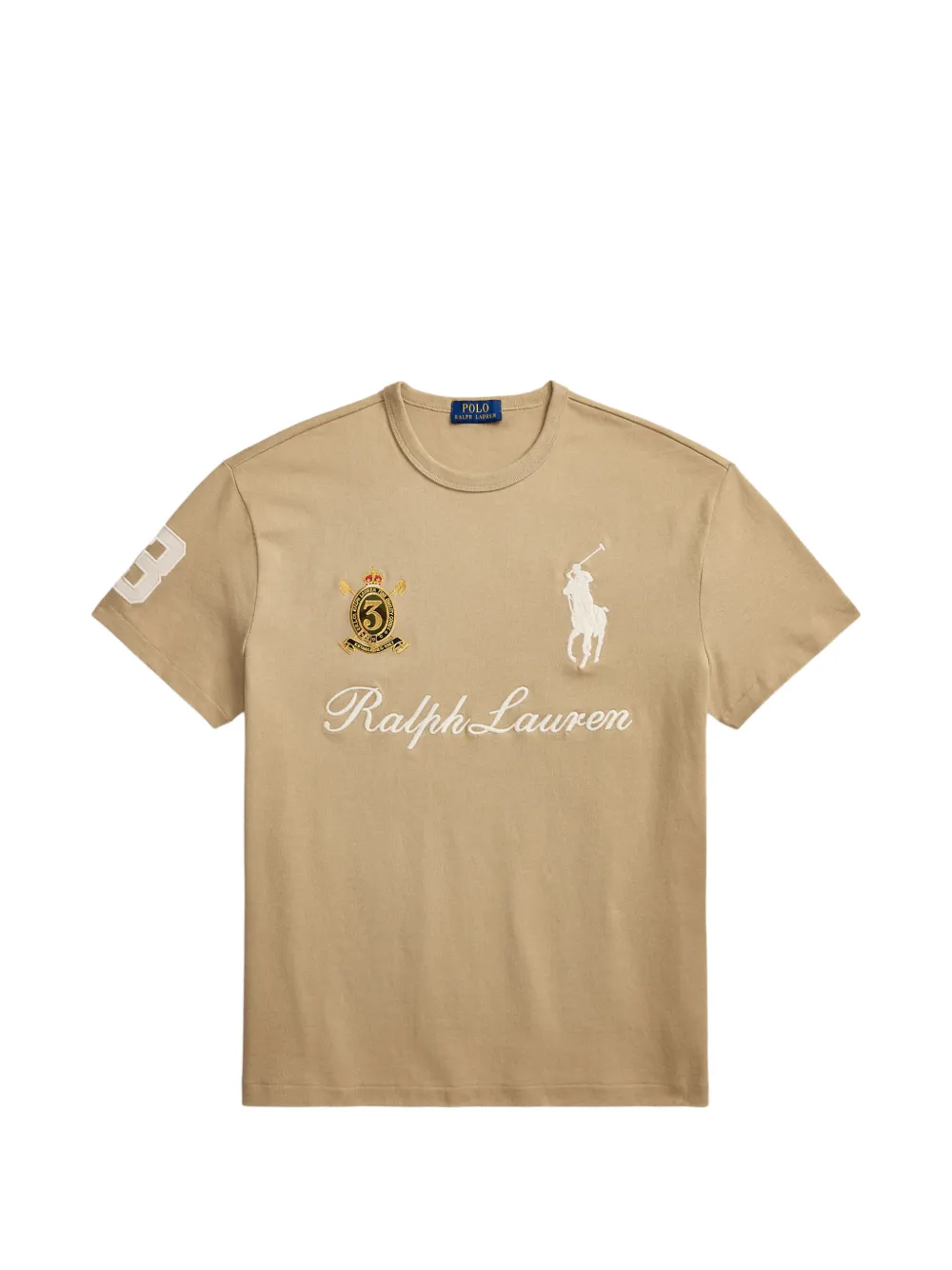 Polo Ralph Lauren Big Pony logo-embroidered T-shirt - Nude