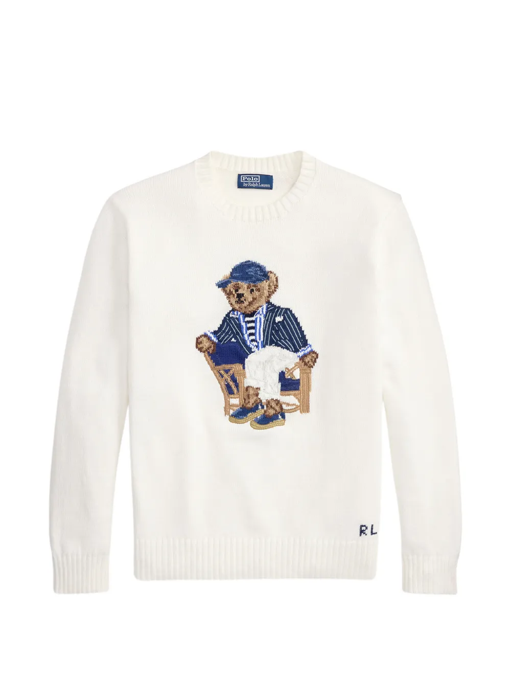 Polo Ralph Lauren Polo Bear intarsia-knit sweater - White