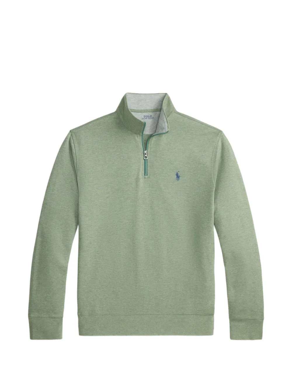 Polo Ralph Lauren quarter-zip logo-embroidered sweater - Verde