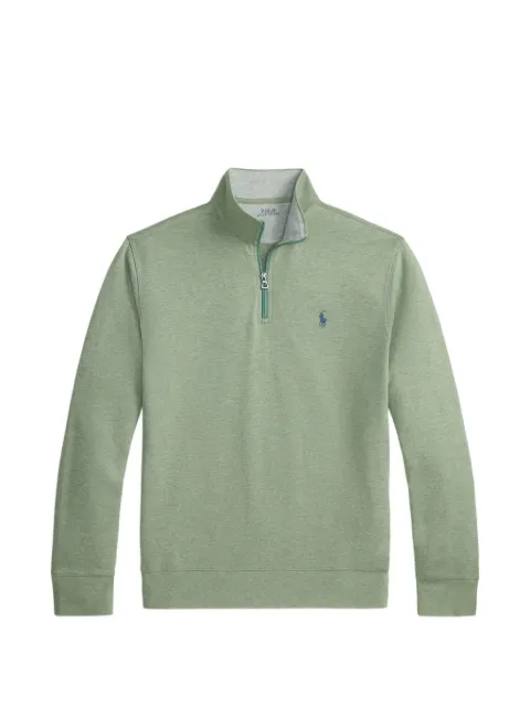 Polo Ralph Lauren quarter-zip logo-embroidered sweater