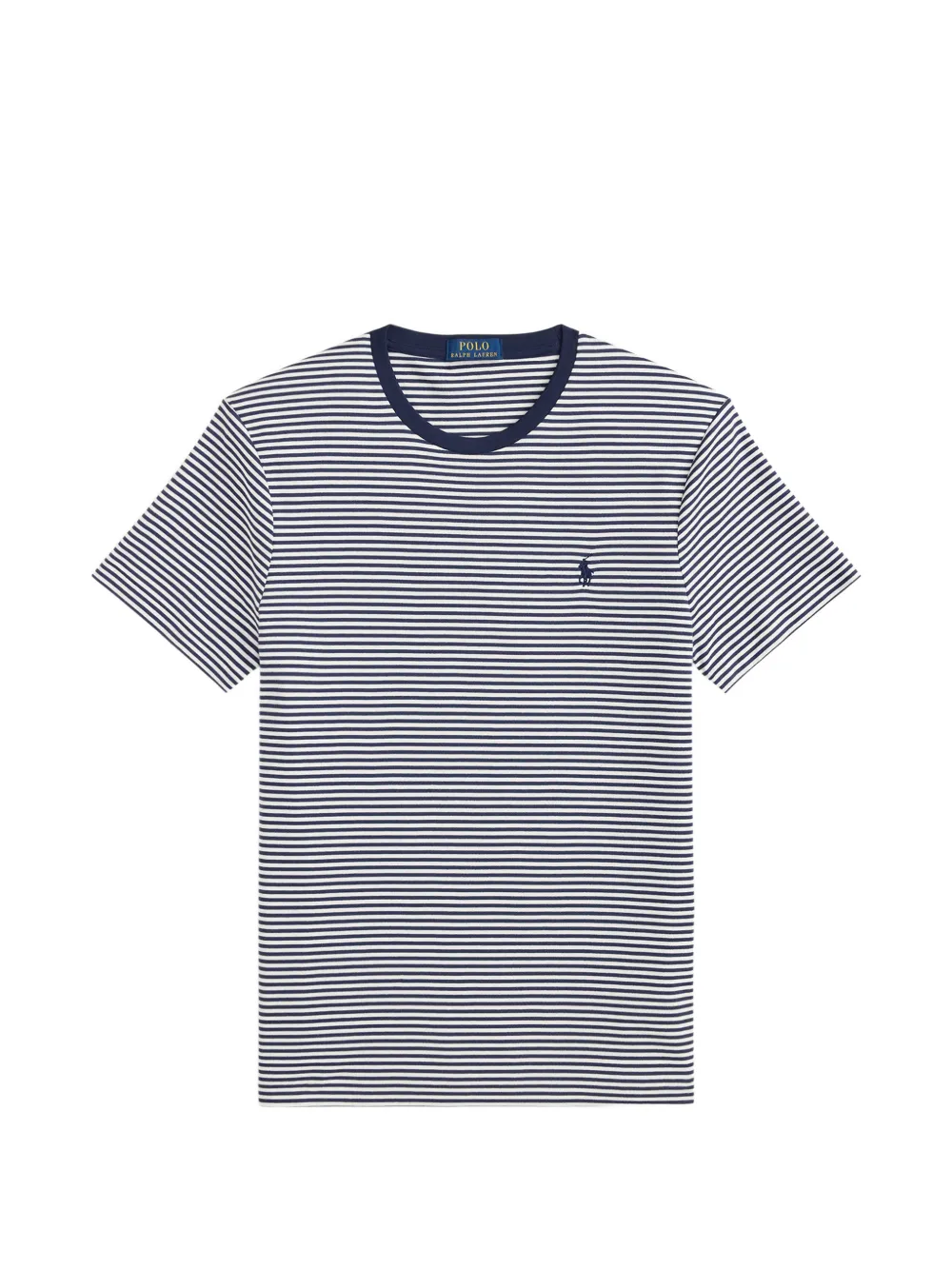 Polo Ralph Lauren T-shirt a righe con logo ricamato - Blu