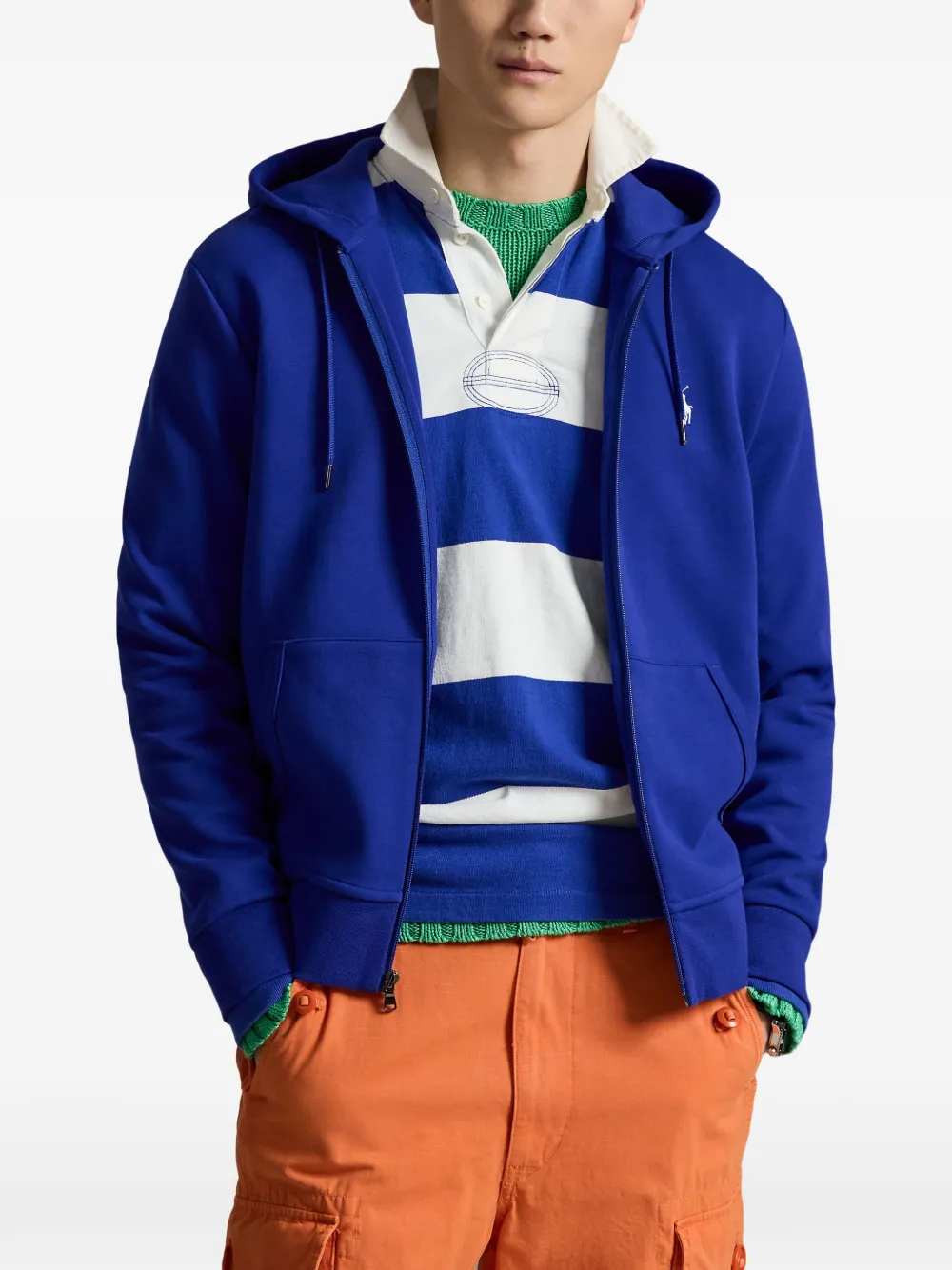 Polo Ralph Lauren Hoodie met geborduurd logo Blauw