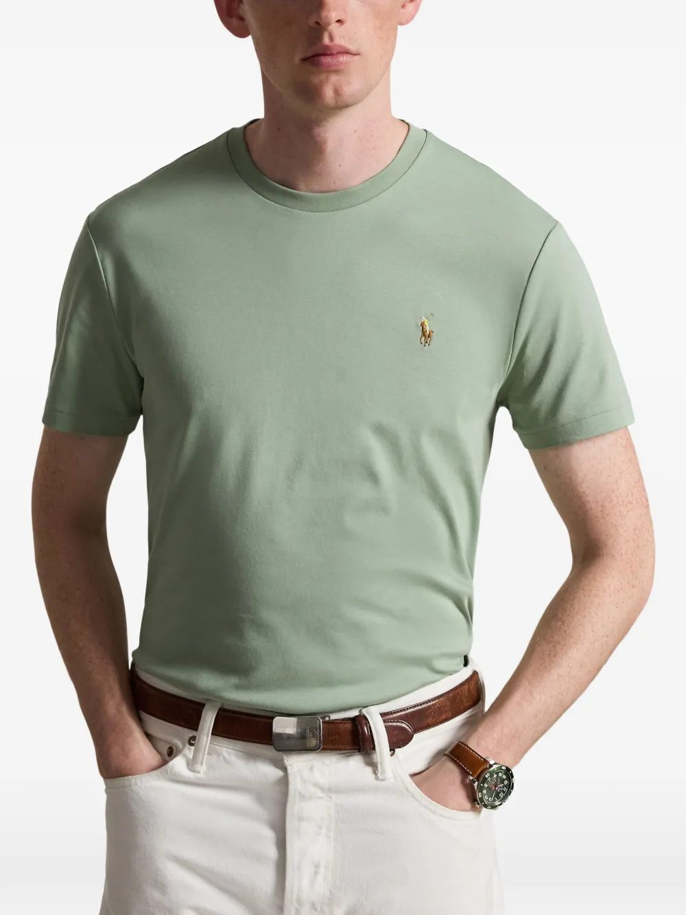Polo Ralph Lauren T-shirt met borduurwerk Groen
