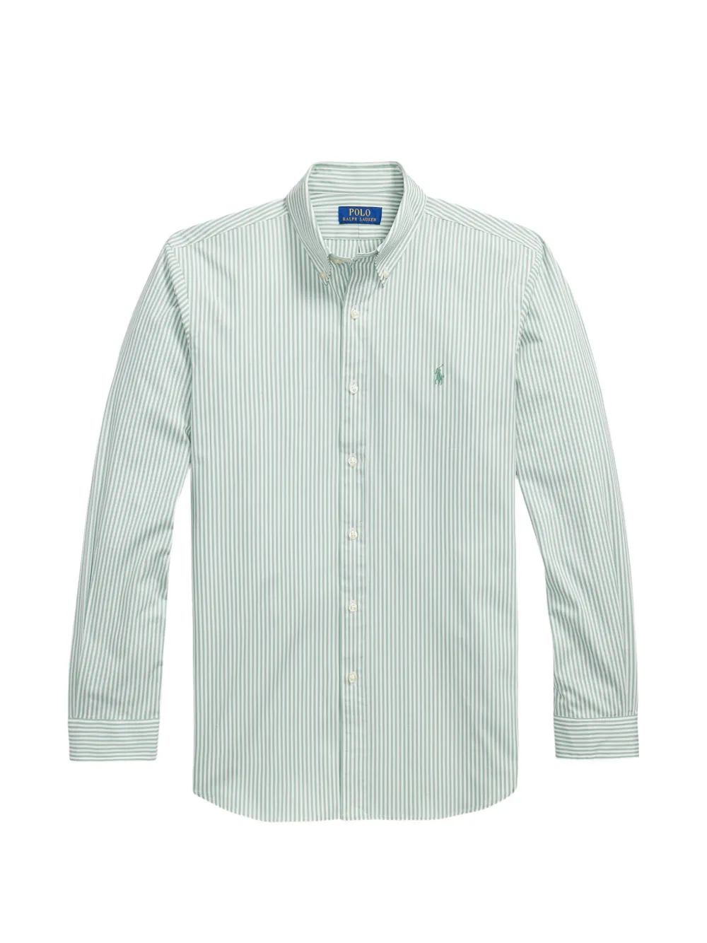 Polo Ralph Lauren striped embroidered-logo shirt - Verde