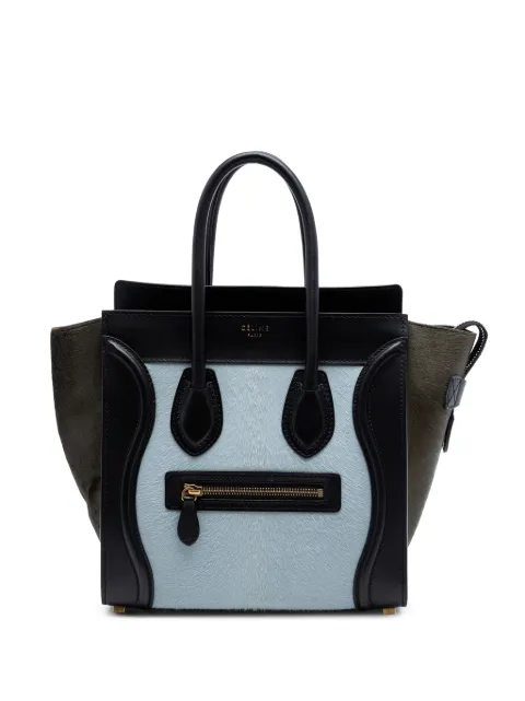 Celine Pre-Owned Borsa tote Tricolor mini in cavallino 2013