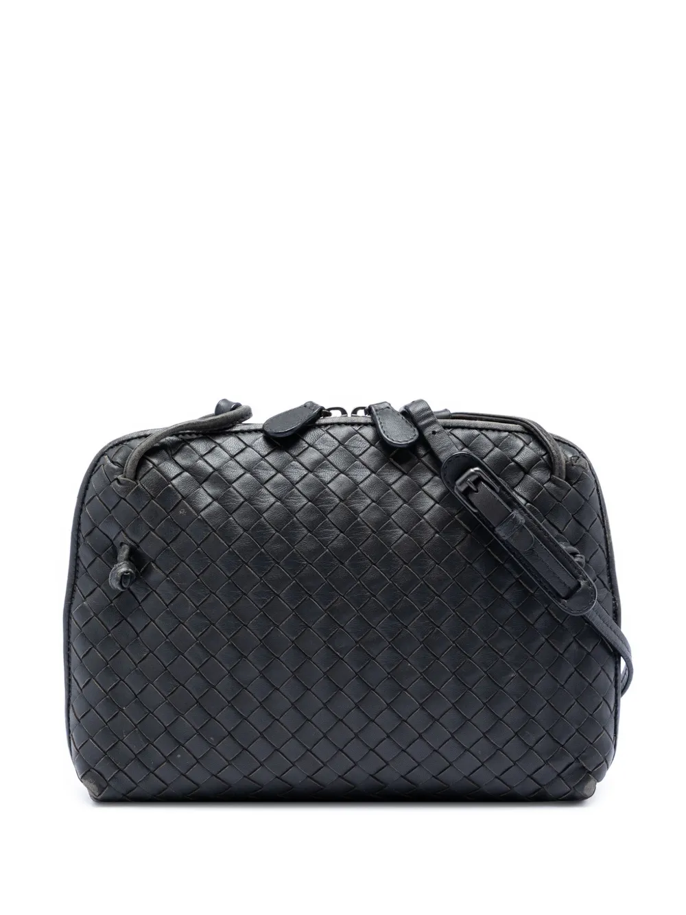 Bottega Veneta Pre-Owned 2012-2026 Nappa Intrecciato Nodini crossbody bag - Nero