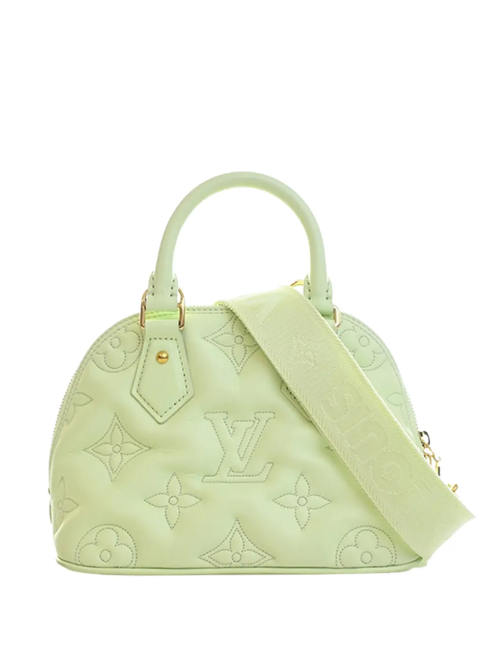 Louis Vuitton Pre-Owned 2021-2026 Monogram Calfskin Bubblegram Alma BB satchel - Grün