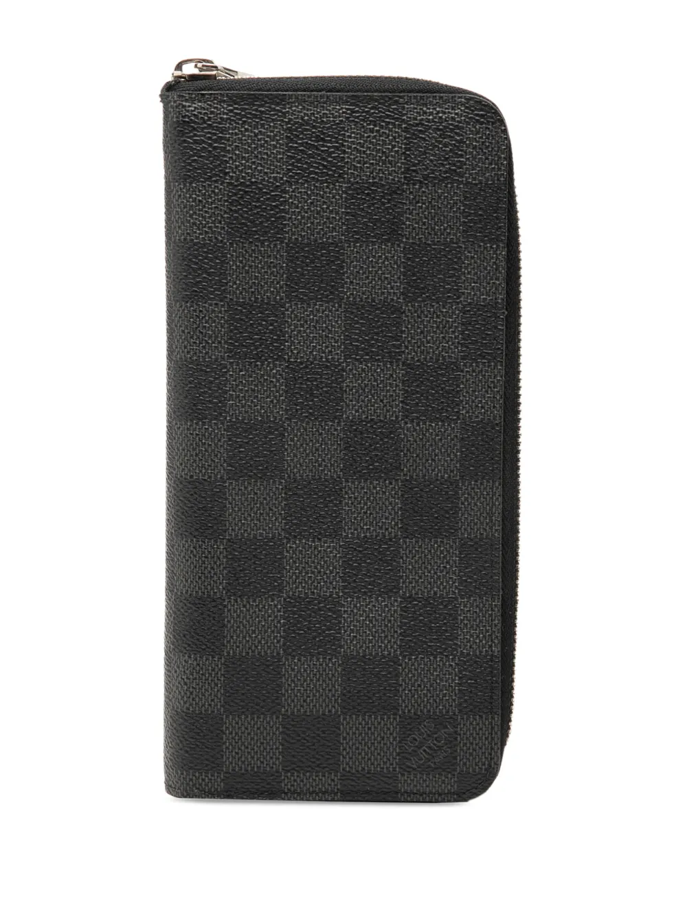 Louis Vuitton Pre-Owned 2014 Damier Graphite Vertical Zippy Wallet long wallets - Schwarz