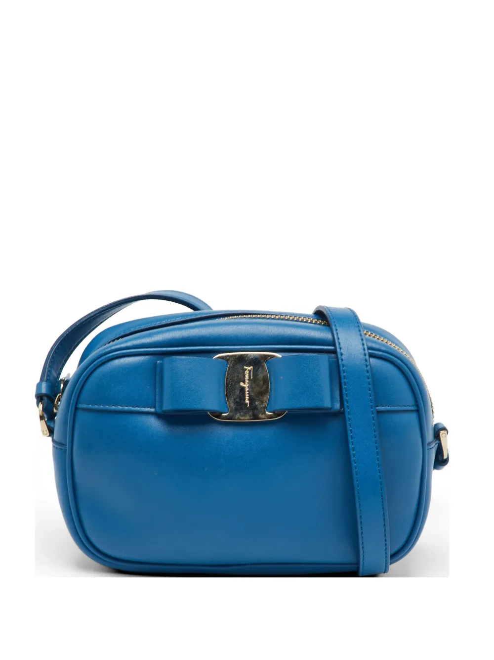 Ferragamo Pre-Owned Vara bow crossbody bag - Blu