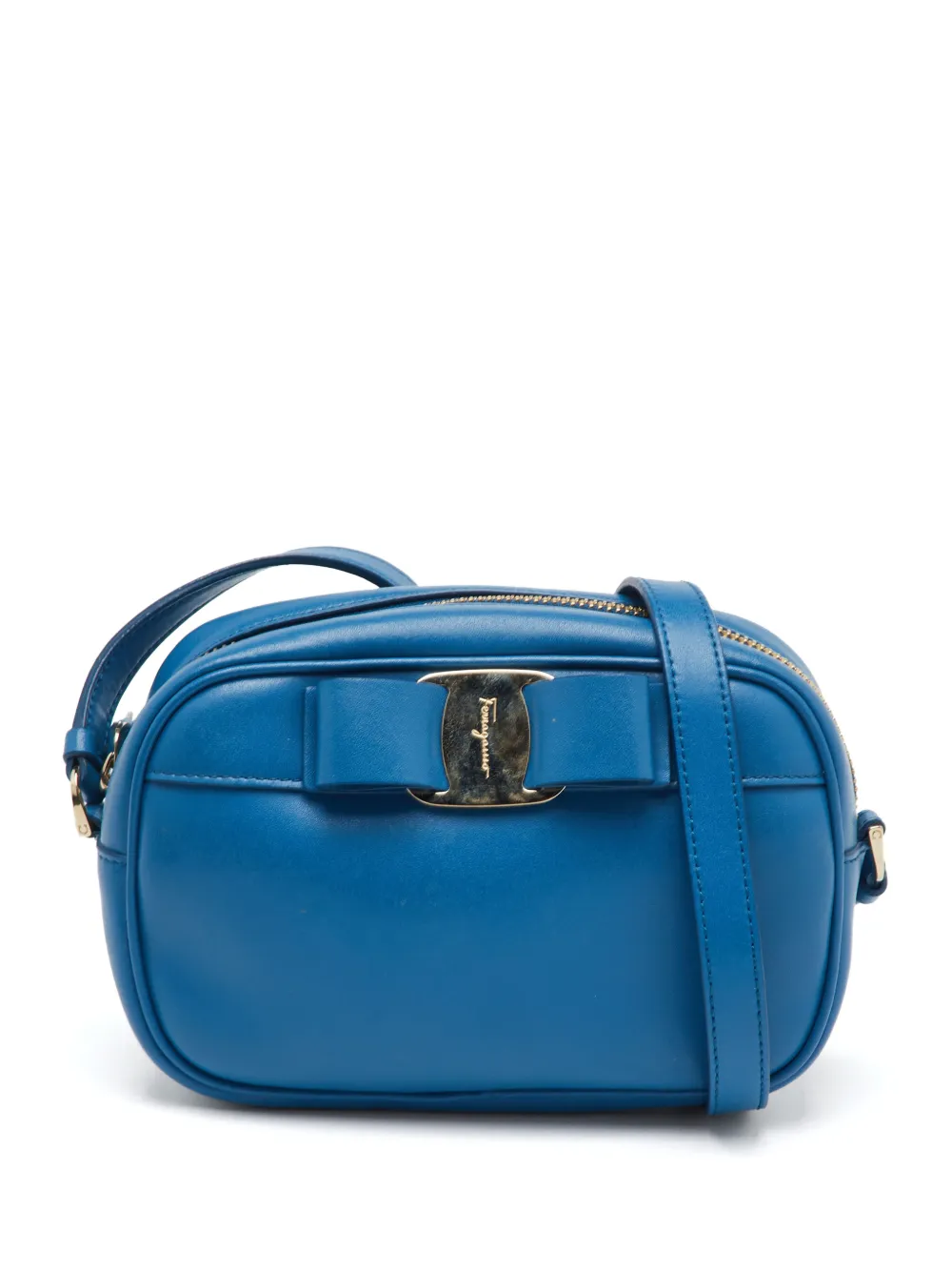 Ferragamo Pre-Owned Vara bow crossbody bag - Blu