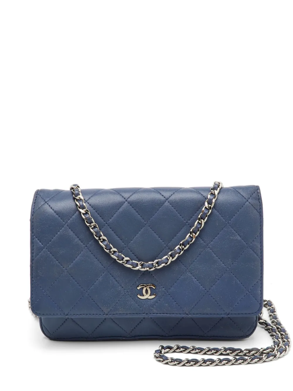 CHANEL Pre-Owned CC quilted crossbody bag - Blu