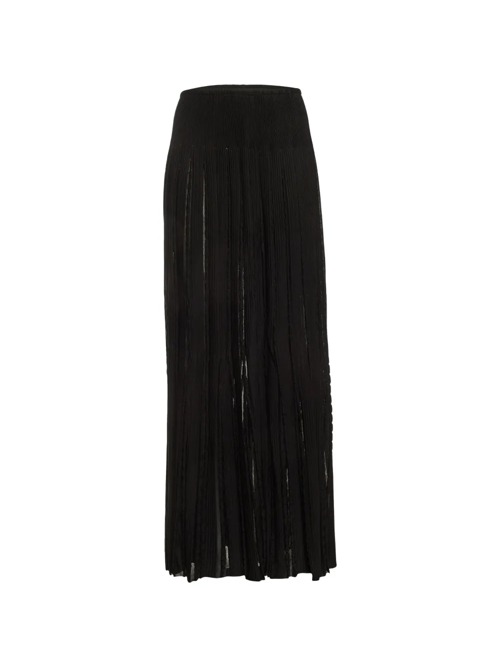 Alaïa Pre-Owned textured knit skirt - Nero