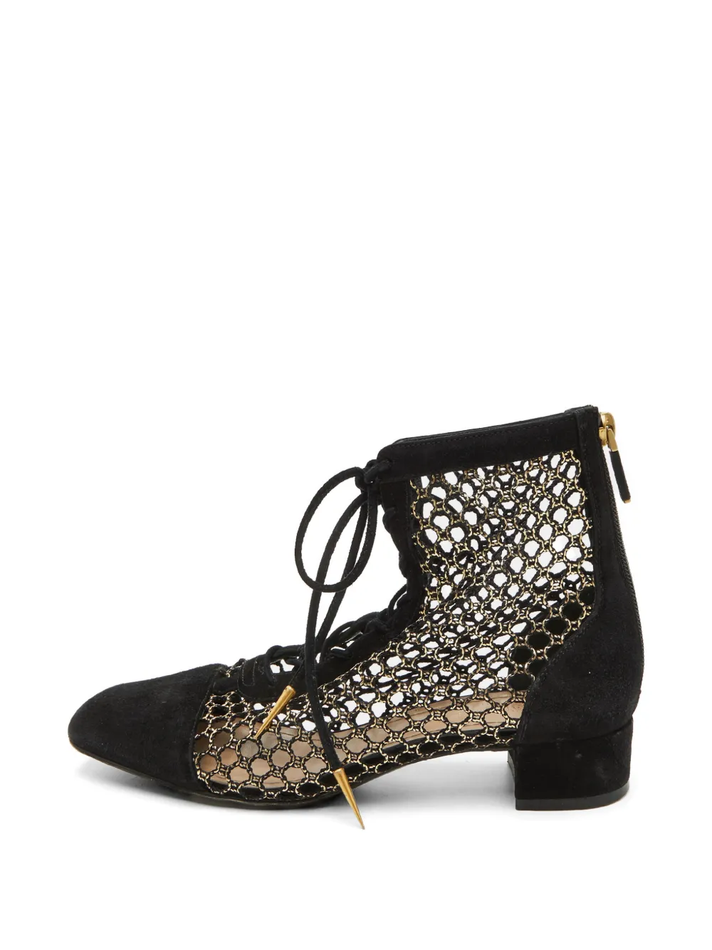 Christian Dior Pre-Owned D-naughitly lace-up ankle boots - Schwarz