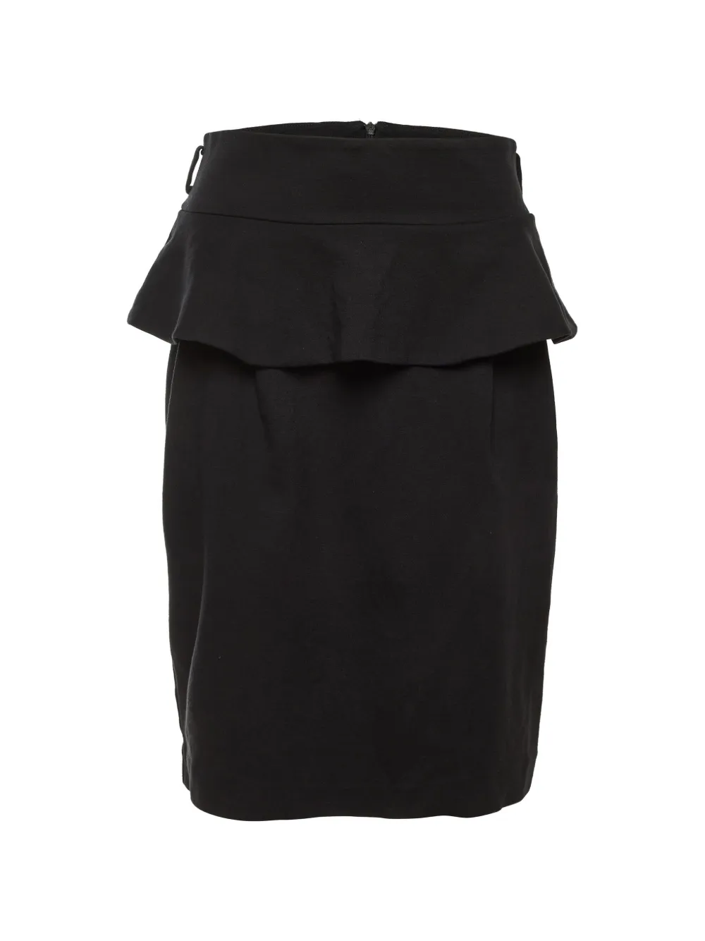 Just Cavalli Vintage peplum-trim pencil mini skirt - Nero