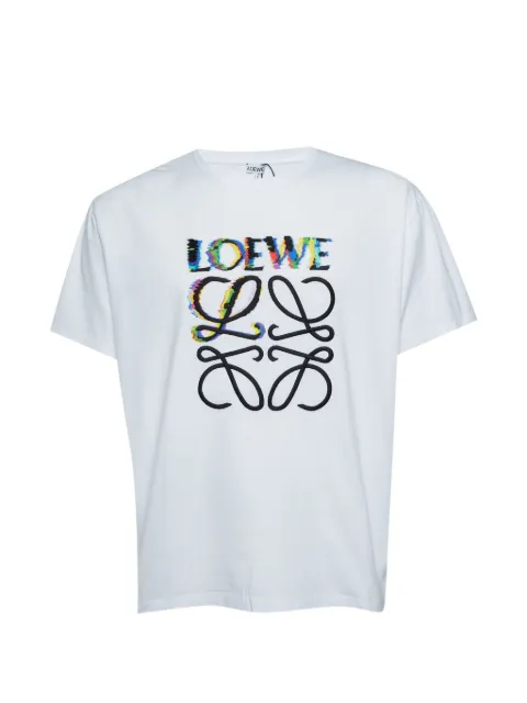 Loewe Pre-Owned Glitch Anagram cotton T-shirt