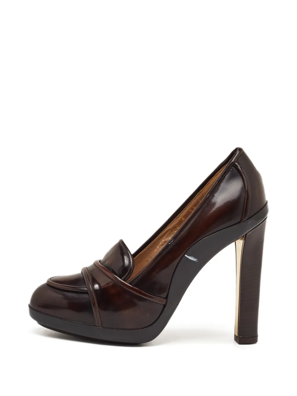 Ferragamo Pre-Owned strap-detail pumps - Marrone