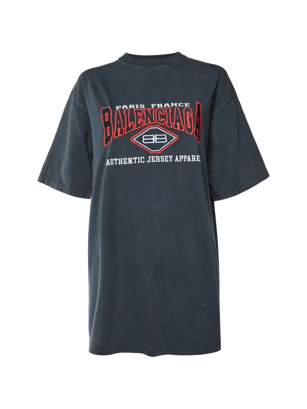Balenciaga Pre-Owned T-shirt oversize con logo - Grigio