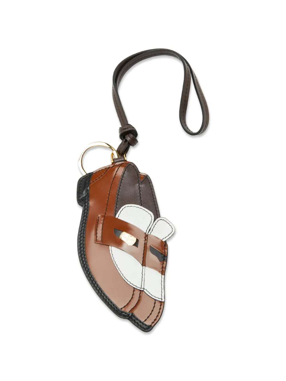 Miu Miu Pre-Owned Penny Loafer bag charm - Marrone