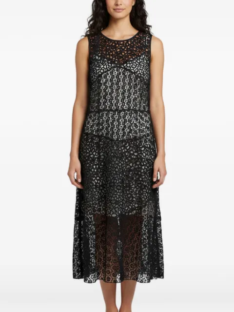 Paule Ka guipure lace sleeveless dress