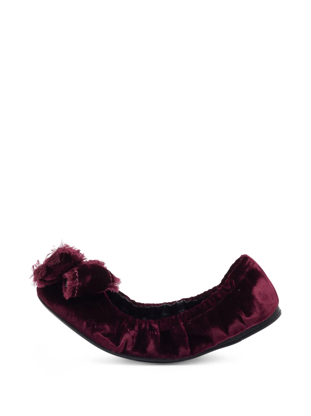 Prada Pre-Owned bow-detail ballet flats - Rosso