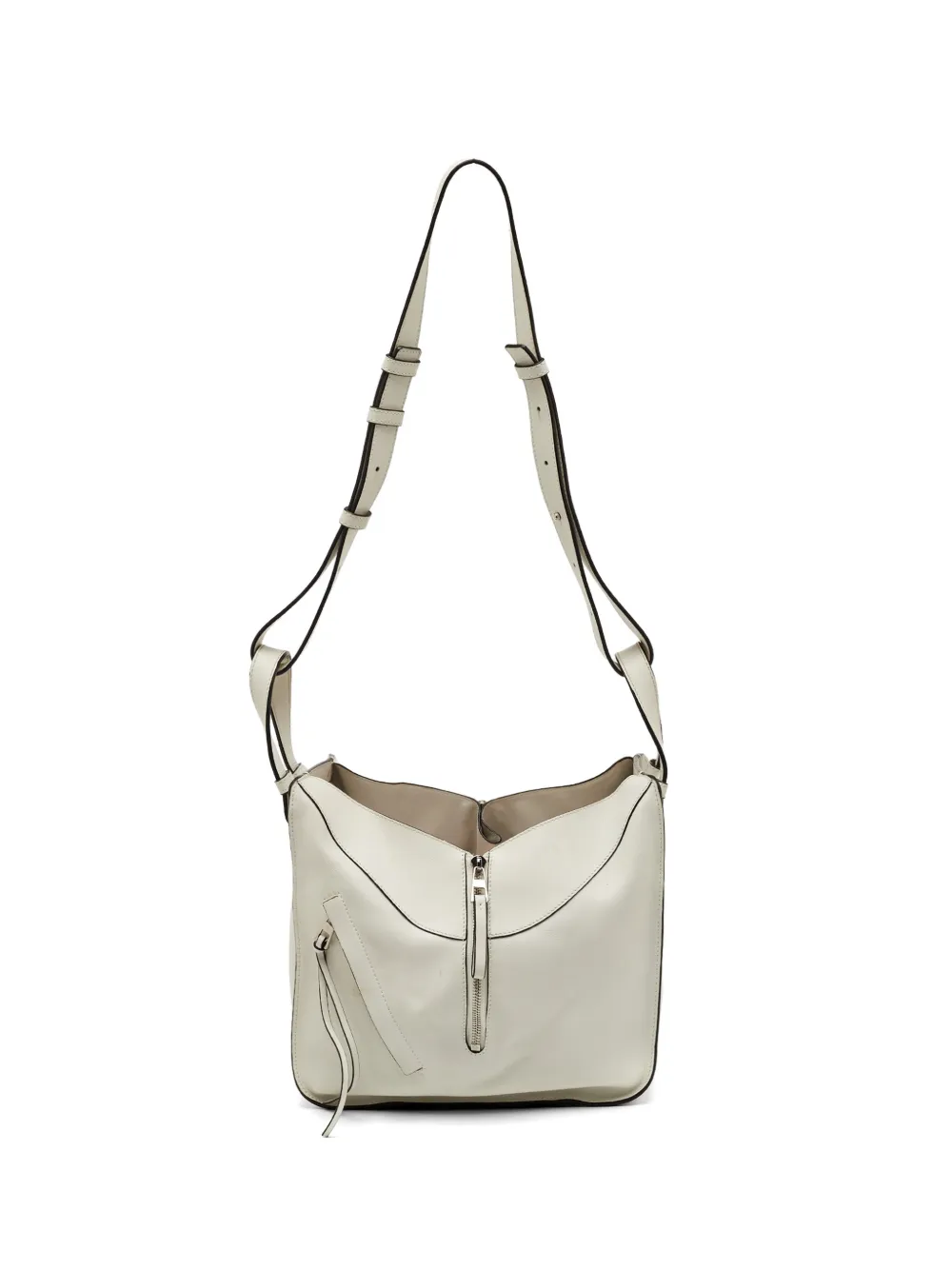 Loewe Pre-Owned 2016 small Hammock leather shoulder bag - Bianco