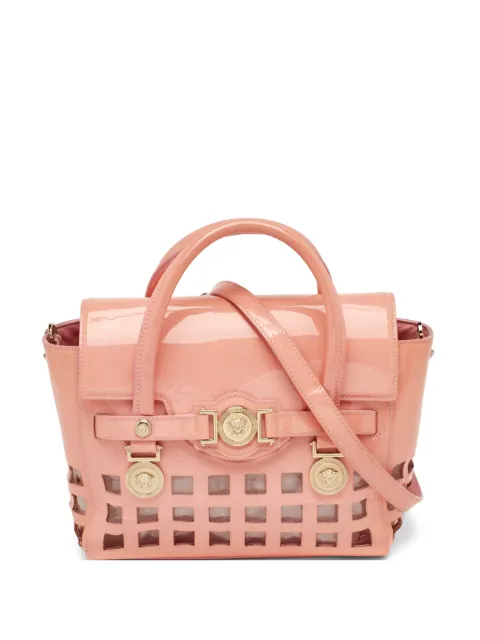 Versace Pre-Owned tote i lakeret læder med Medusa-medaljon