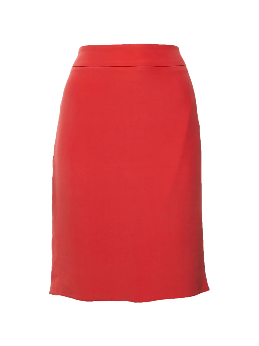 Armani Vintage textured knee-length skirt - Rosso