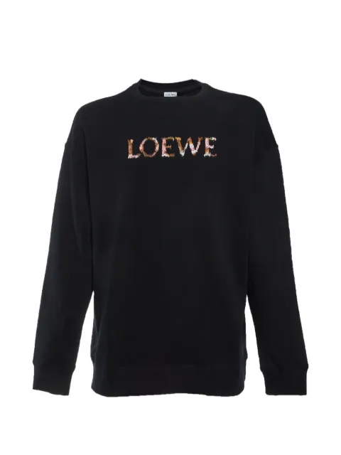 Loewe Pre-Owned logo-embroidered sweatshirt
