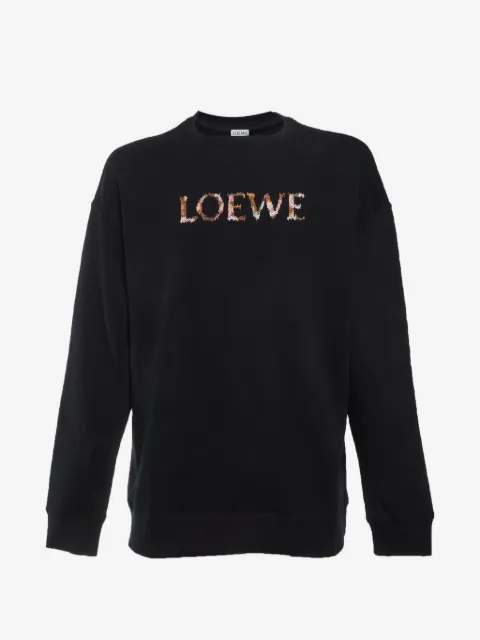 Loewe Pre-Owned Felpa con logo ricamato