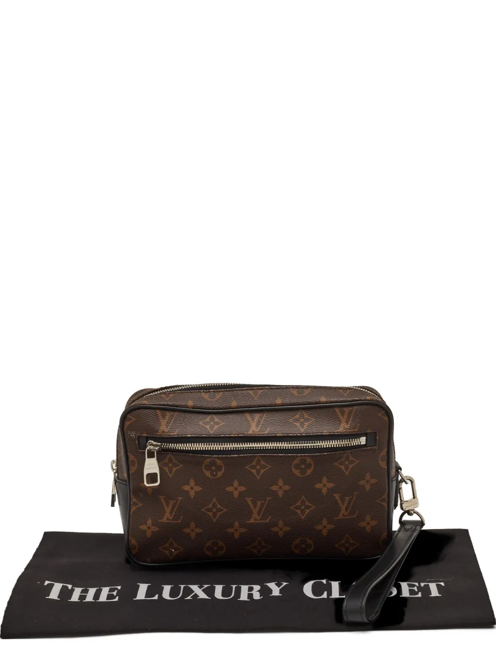 Louis Vuitton Pre-Owned Kasai Monogram-patterned clutch bag - Braun