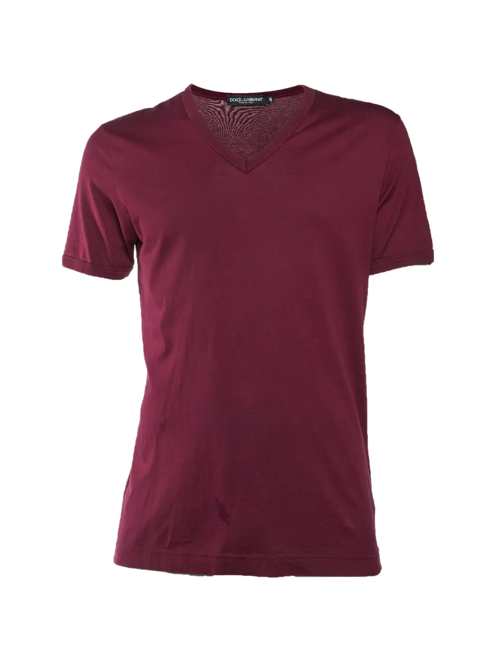 Dolce & Gabbana Pre-Owned cotton V-neck T-shirt - Rosso