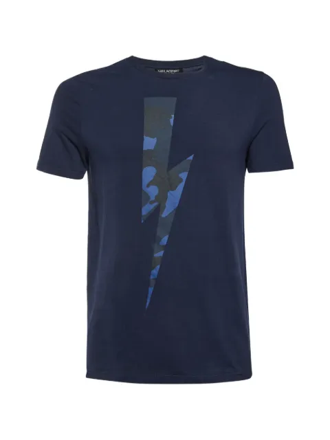 Neil Barrett lightning-bolt print cotton T-shirt
