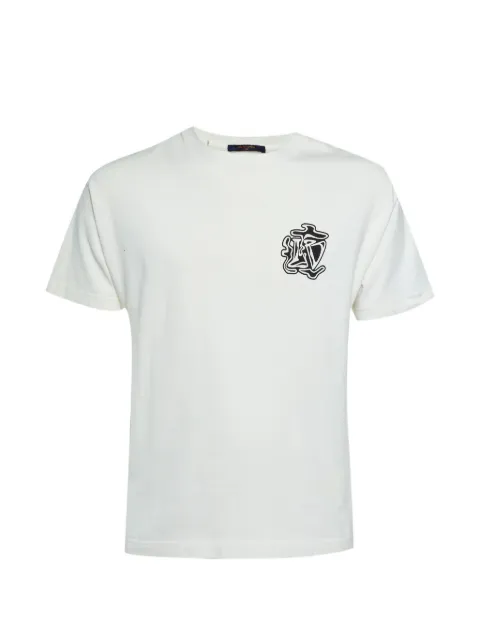 Louis Vuitton Pre-Owned T-shirt i bomuld med Smoke-logo