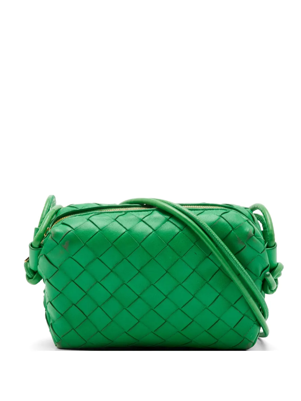 Bottega Veneta Pre-Owned Mini Loop intrecciato shoulder bag - Verde