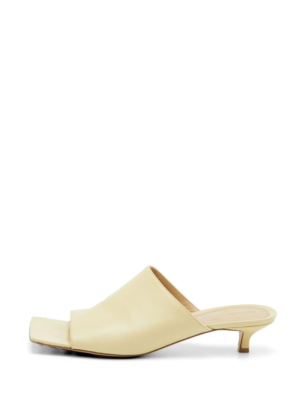 Bottega Veneta Pre-Owned leather square toe sandals - Nude