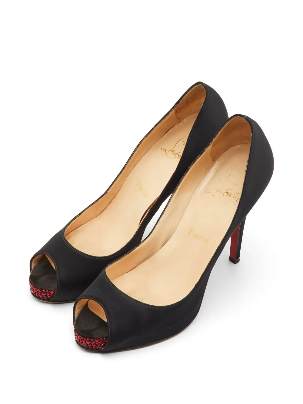 Christian Louboutin Pre-Owned Very Prive crystal-embellished pumps - Schwarz