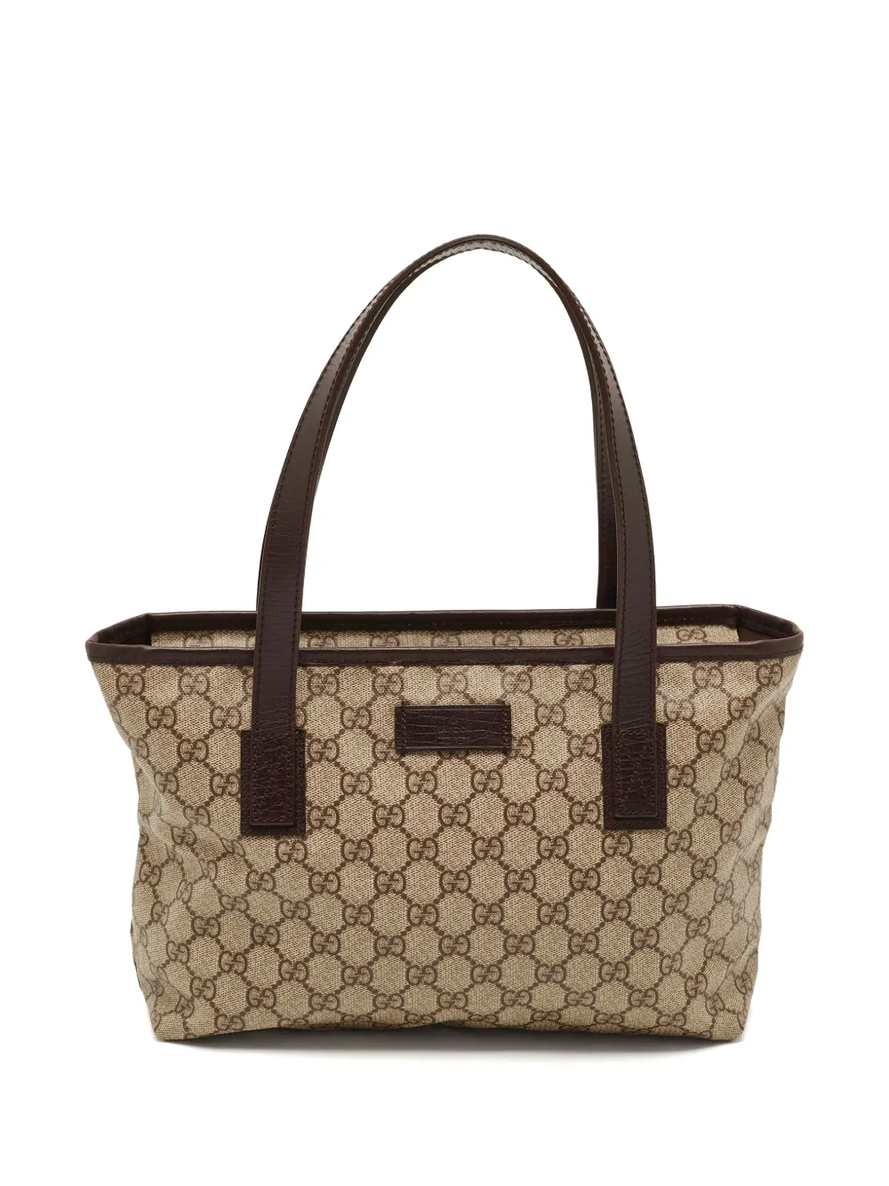 Gucci Pre-Owned GG Supreme leather-trim tote bag - Toni neutri