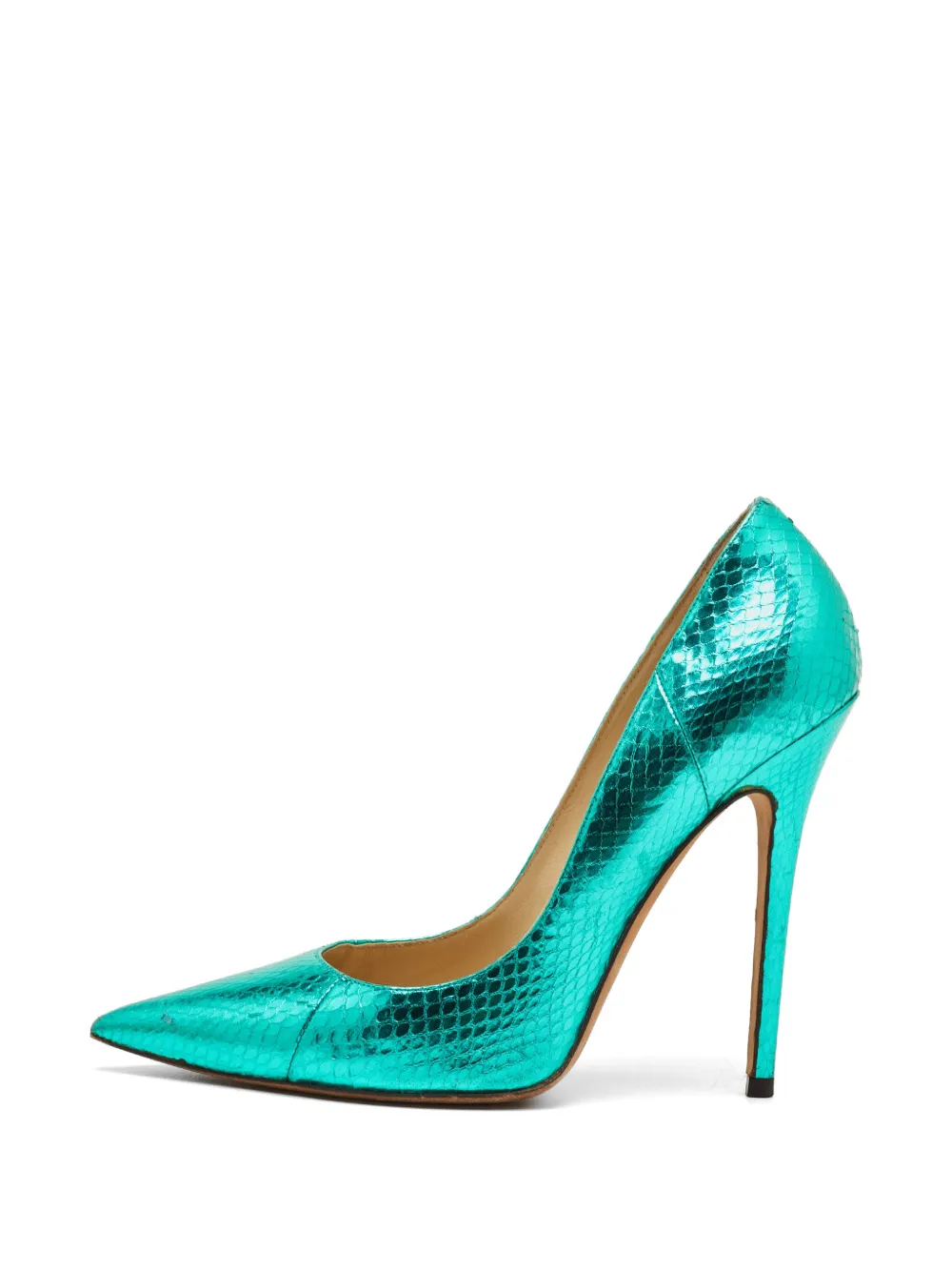 Jimmy Choo Pre-Owned Abel pointed-toe heeled pumps - Grün