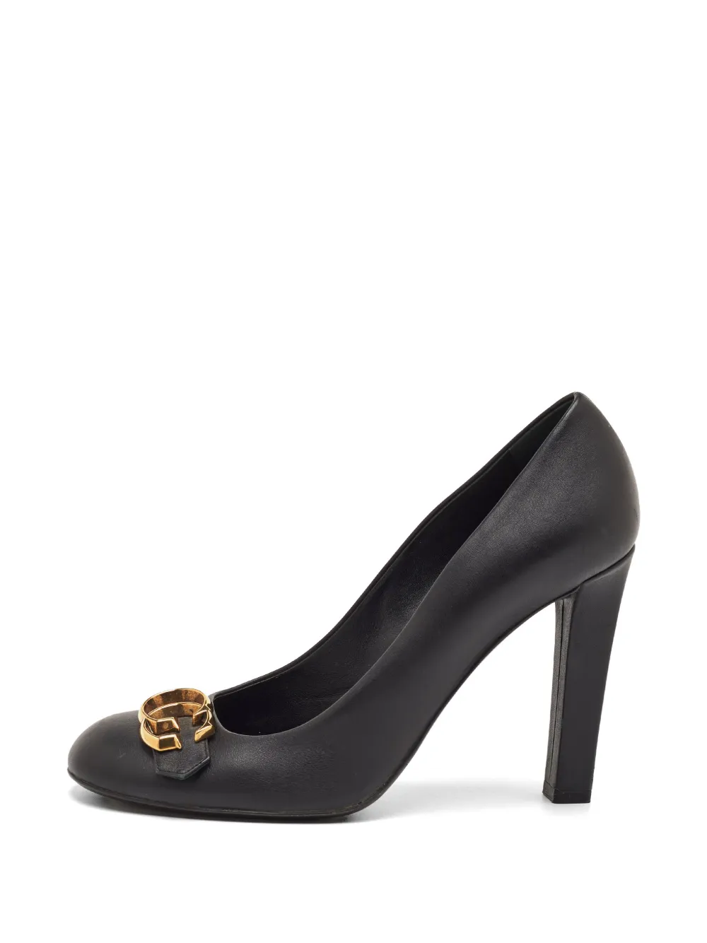 Gucci Pre-Owned GG round-toe pumps - Black