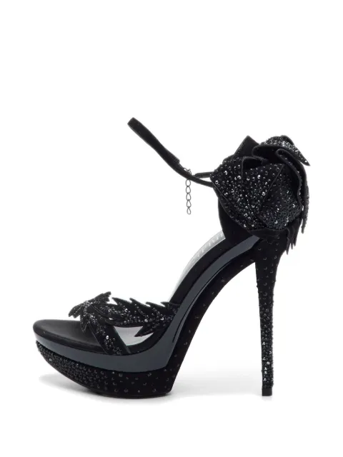 Loriblu sandalias con plataforma y cristales
