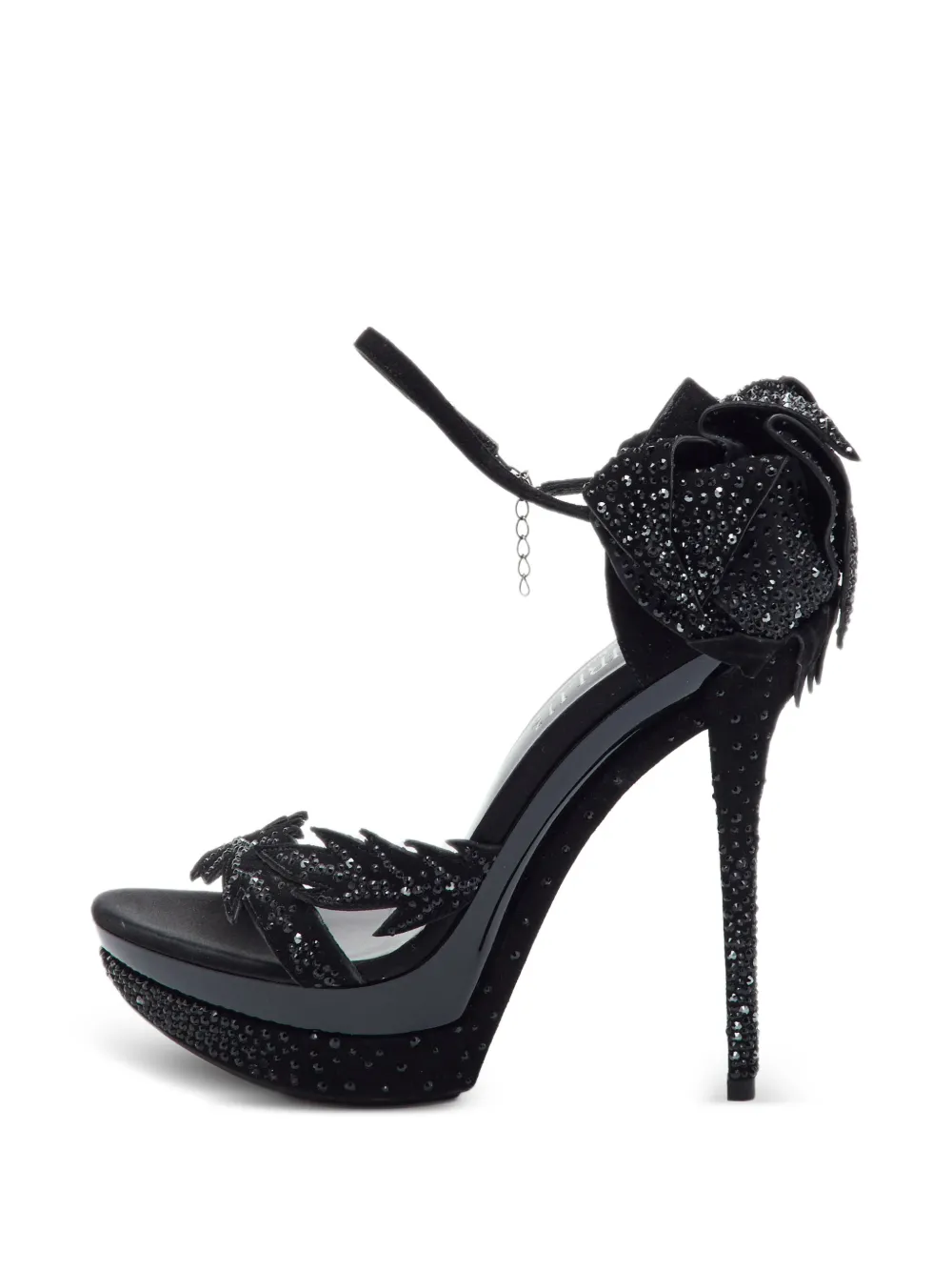 Loriblu crystal-embellished platform sandals - Schwarz