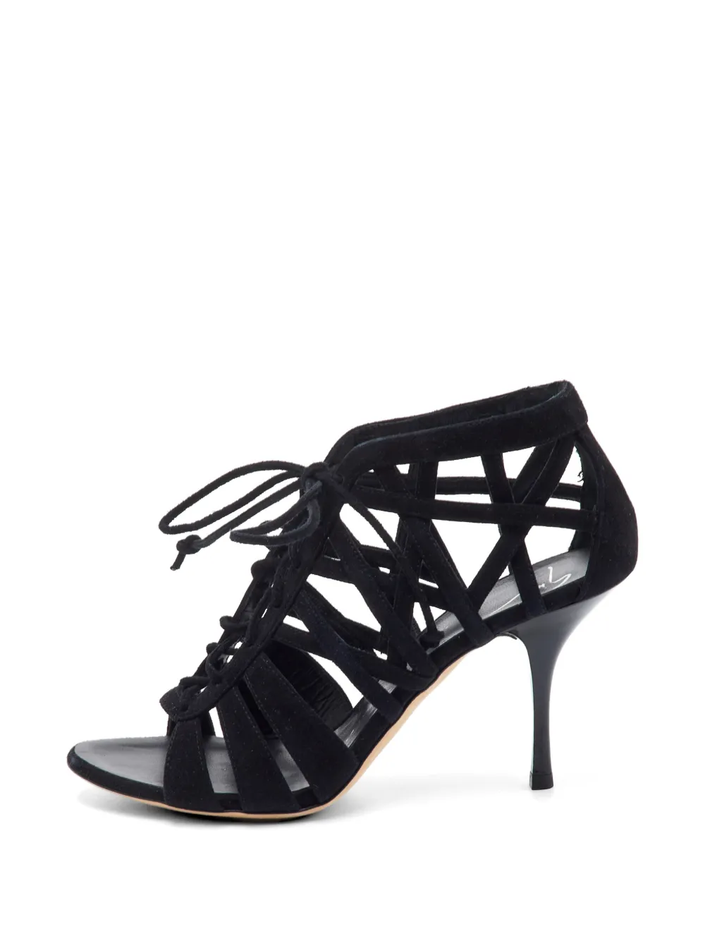 Giuseppe Zanotti Vintage cut-out lace-up sandals - Nero