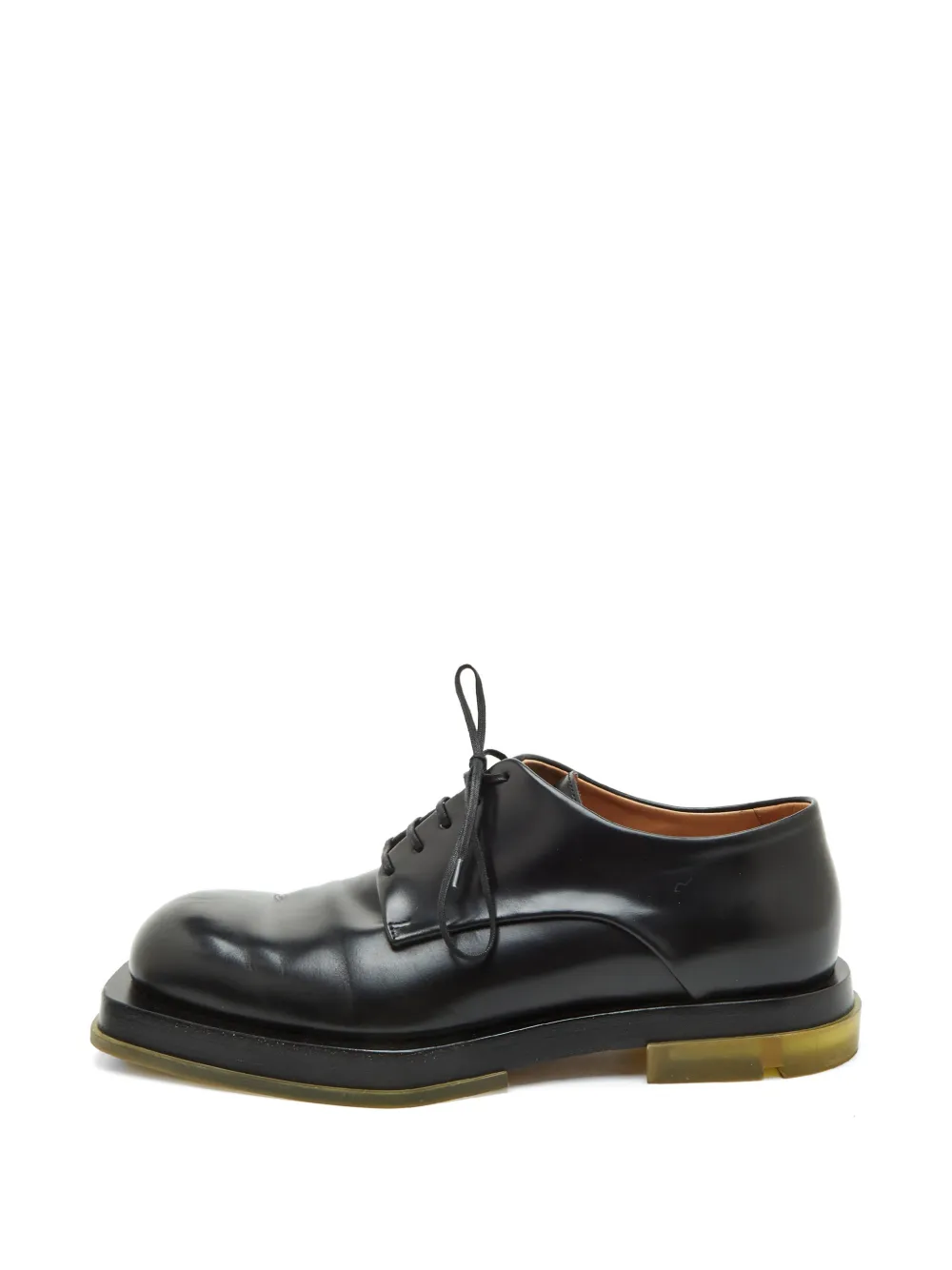 Bottega Veneta Pre-Owned square toe Derby shoes - Nero